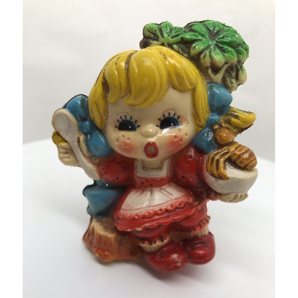 Rare Vintage‎ Blow Mold Girl Doll Figure Plastic Japan Little Miss Muffet